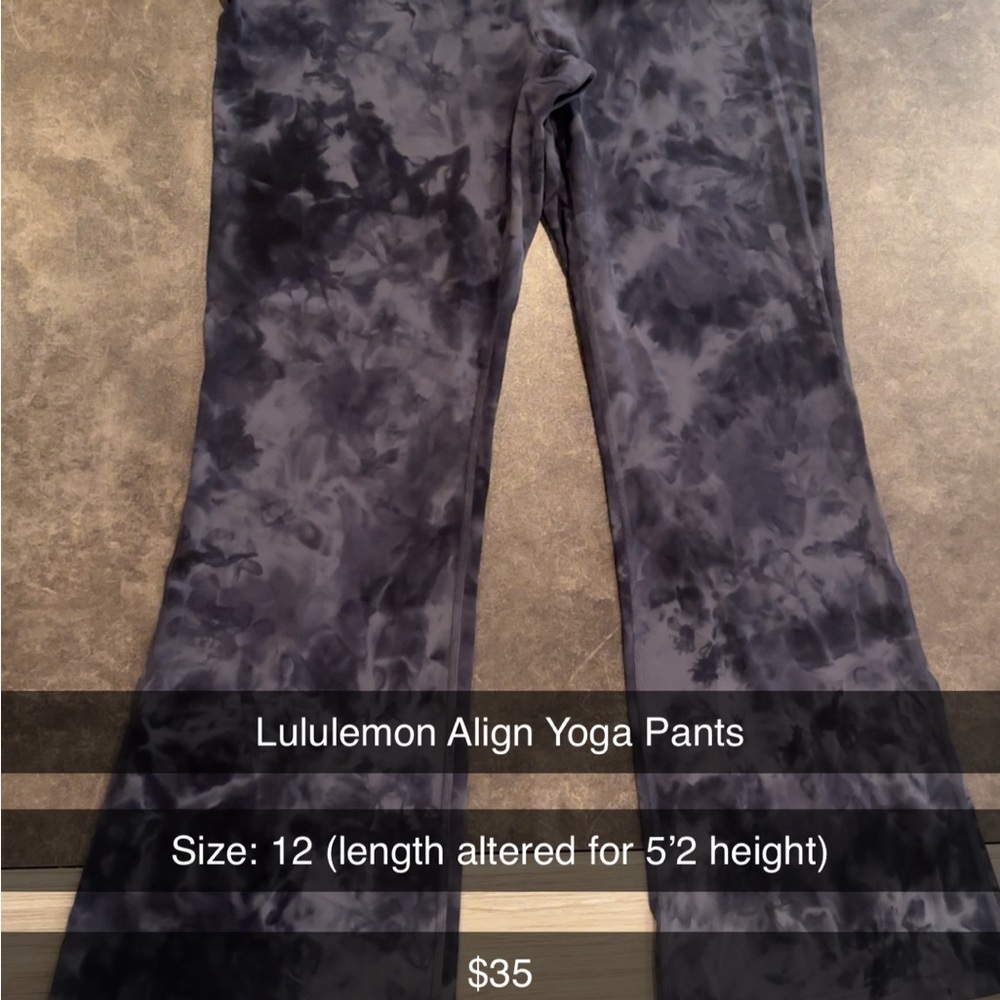 Lululemon Athletica Tie-Dye Yoga Pants